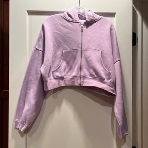 H&M lilac purple zip up